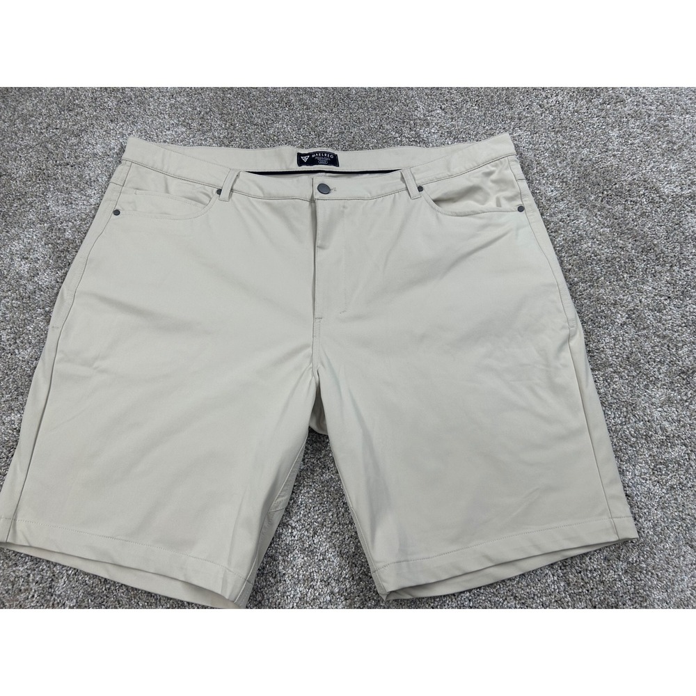 Maelreg Proflex Men Golf Shorts Khaki Size 42 Performance Stretch 5-Pocket #0810